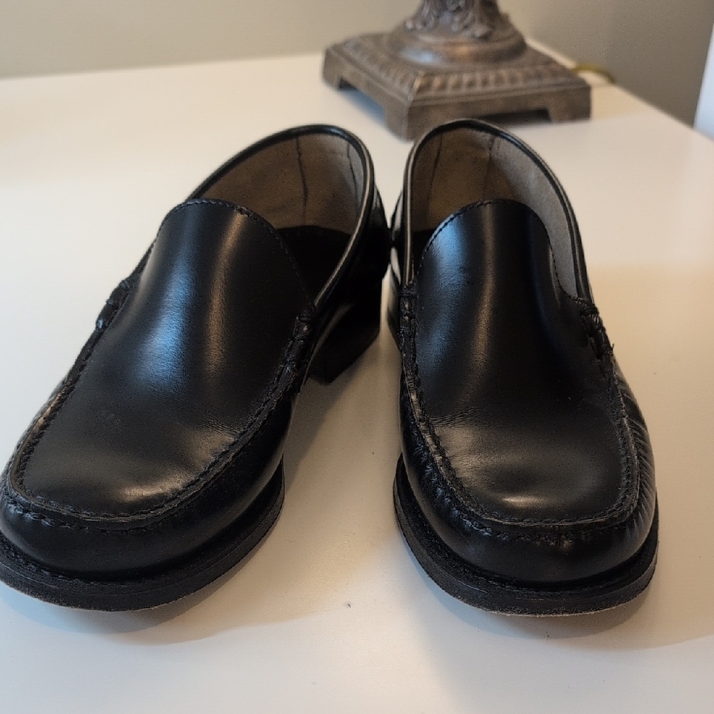 Classic Black Leather Loafers